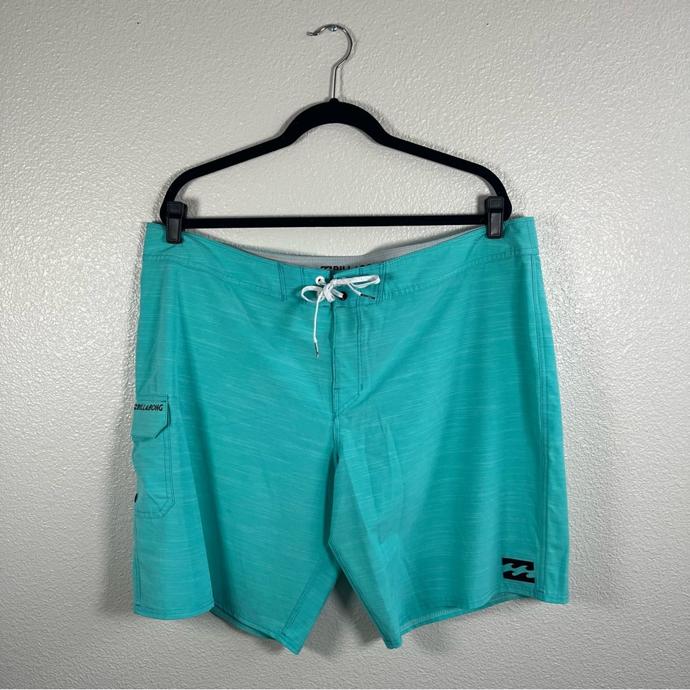 Billabong Men's Teal Stretch Hybrid Board Shorts 40” Waist - Picture 3 of 9